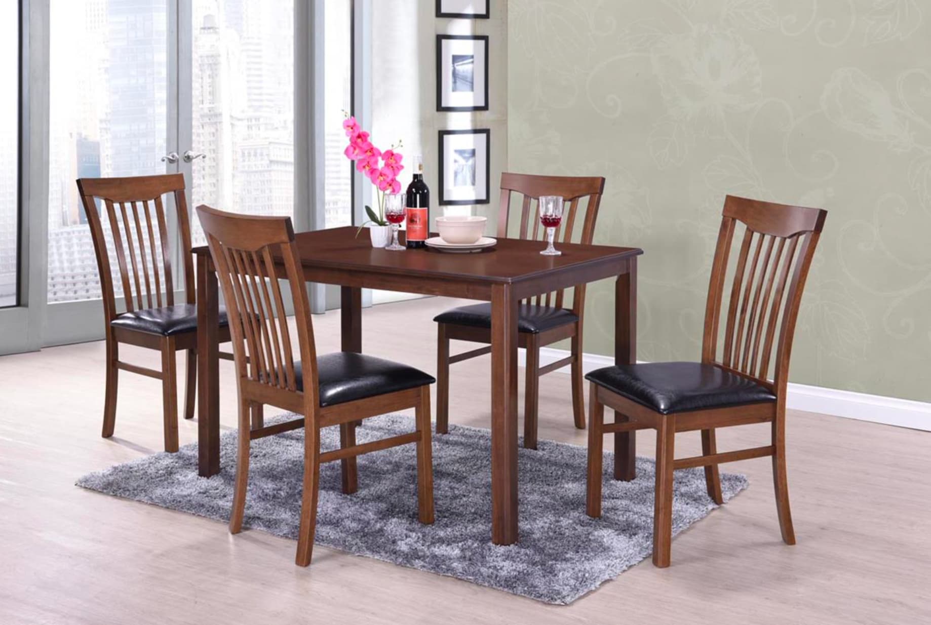 Comedor AVALON mesa 3248 4 sillas