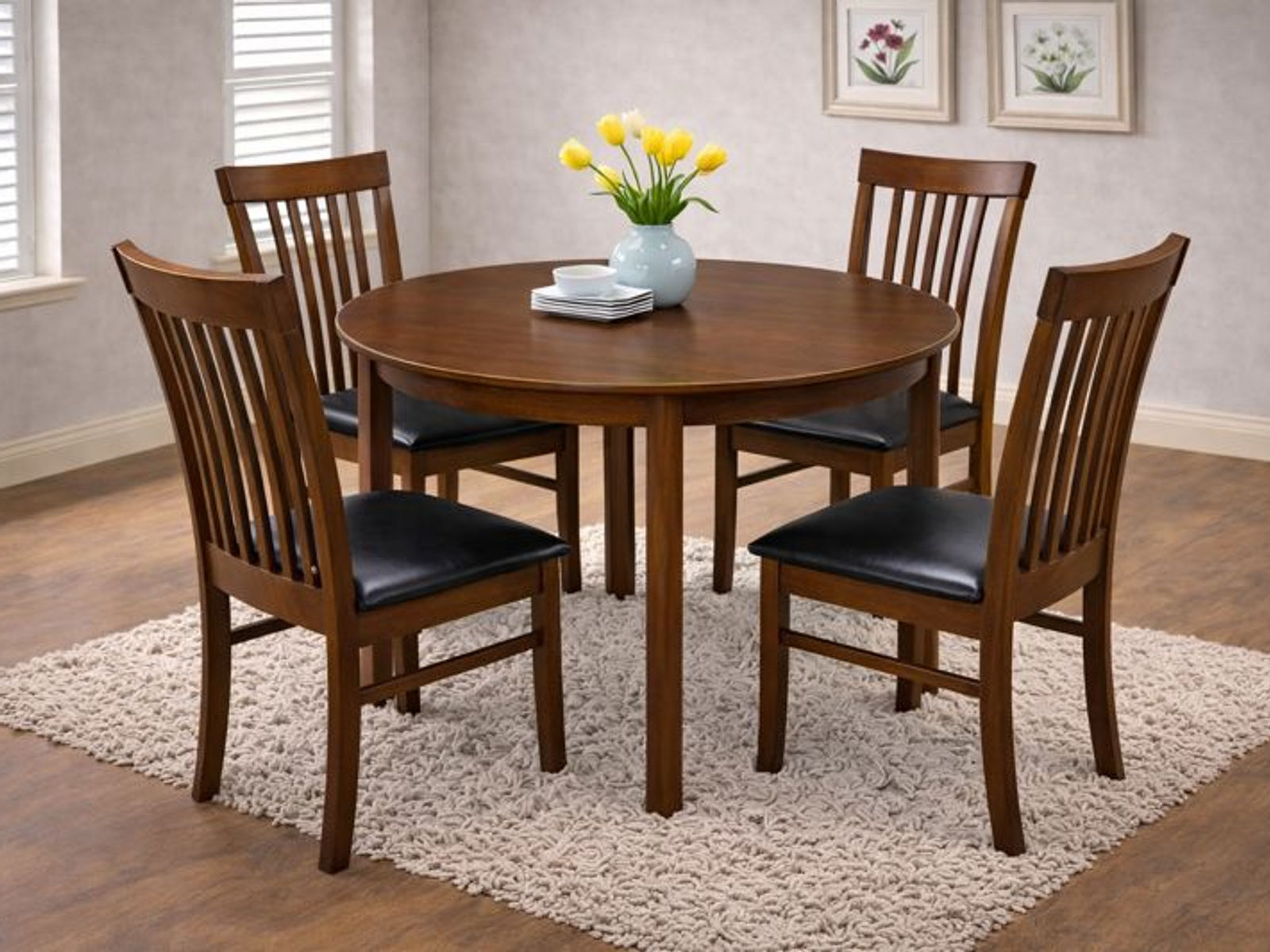 Comedor AVALON mesa 42R 4 sillas
